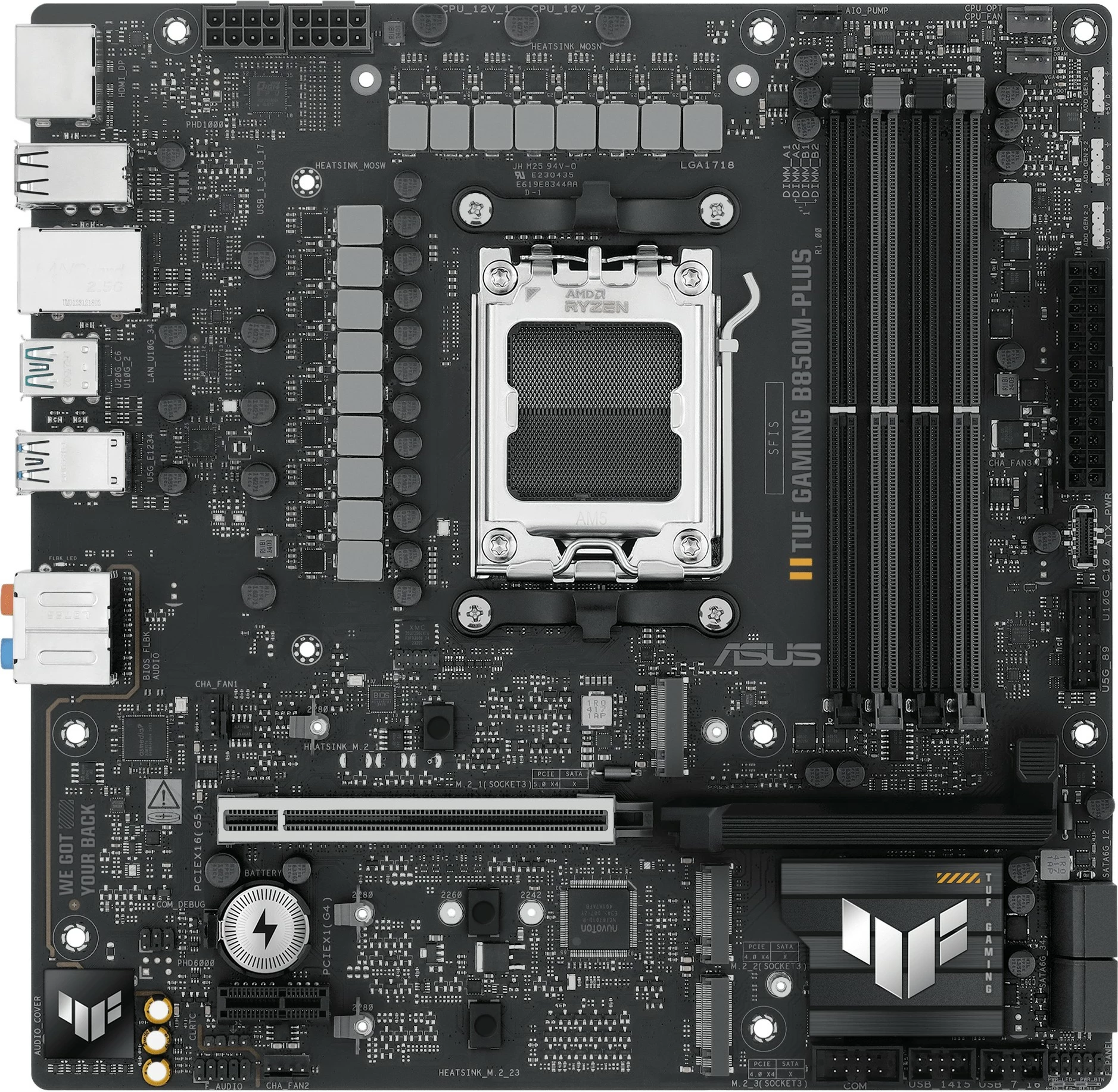 Pllakë amë ASUS TUF B850M-PLUS, Socket AM5, micro ATX