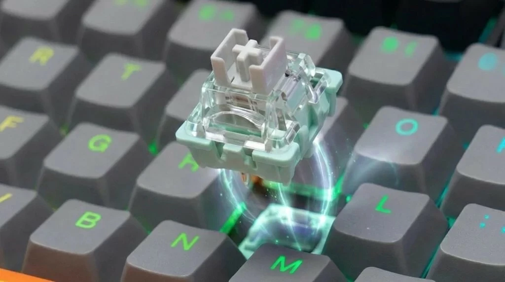 Tastierë Savio Astral, 75%, RGB, Outemu White Jade, USB-C, bardhë-gri