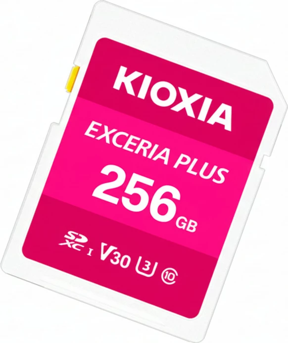 Kartelë memorie SD KIOXIA Exceria Plus 256GB Gen 2, SDXC UHS-I V30 U3, rozë/bardhë