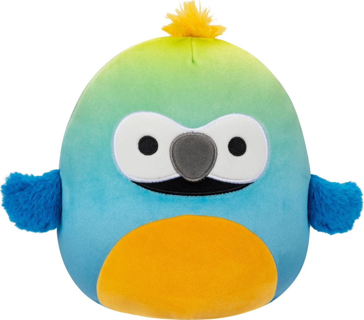 Original Squishmallows 7.5" Soft Toy - Baptise the Blue and Yellow Macaw
