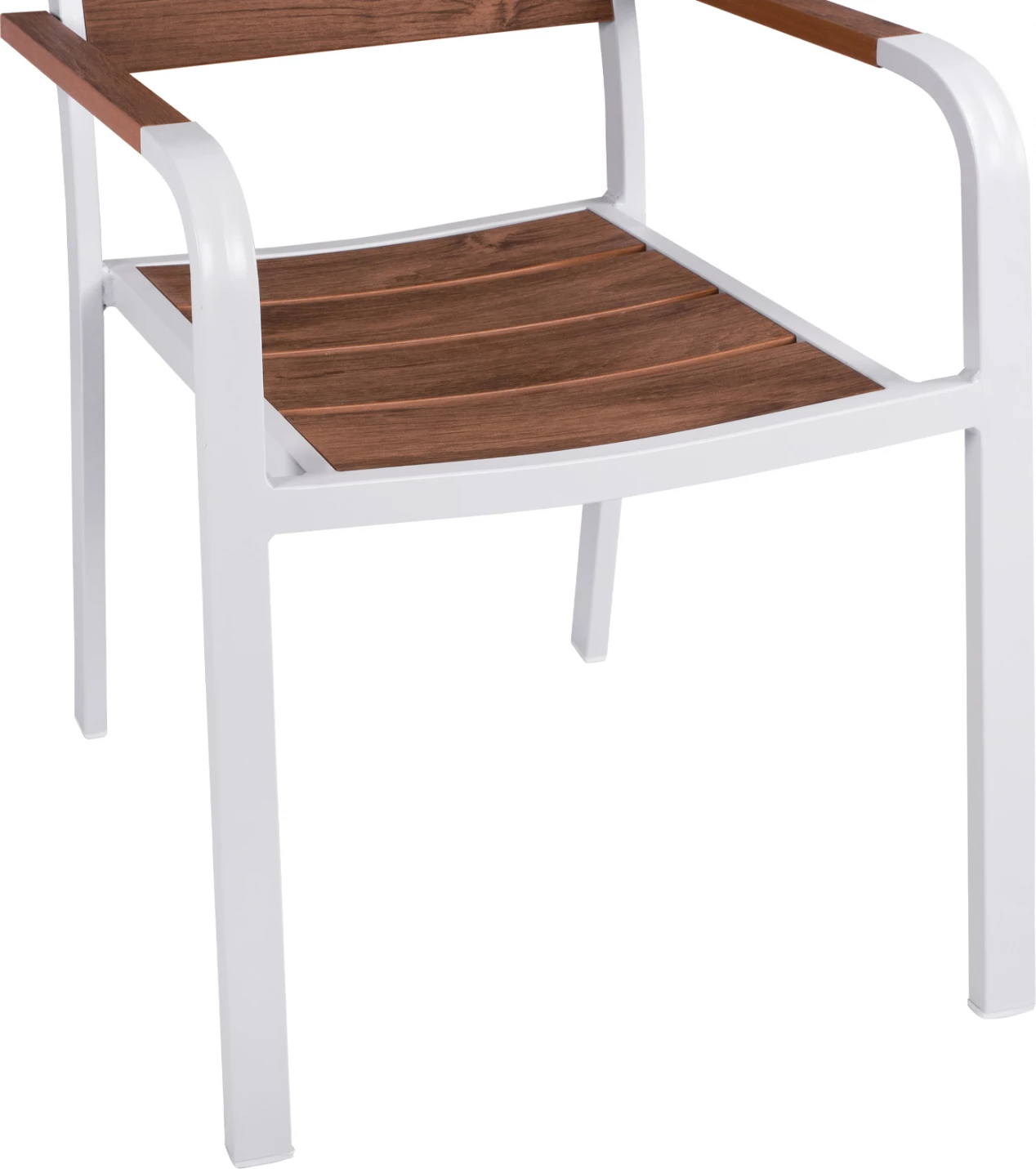 Karrige alumini e bardhë & Polywood FH5127.01 55x56x85 cm