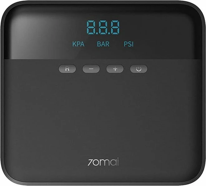 Kompresor ajri për veturë 70mai Air Compressor Lite Midrive TP03 12 V, 11 bar, ekran digjital, i zi, set me adaptera
