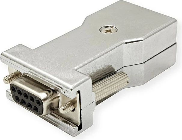Adapter serial ROLINE DB9 (female) në RJ-45 (female), plug and play, gri/argjend