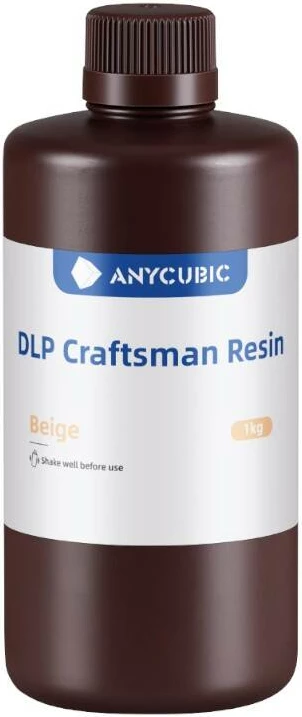 Resinë për printer 3D AnyCubic Craftsman DLP, 1 kg, Bezhe