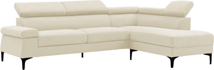 Kënd divani i majtë Gracious, ngjyrë bezhë, 257x178x86cm