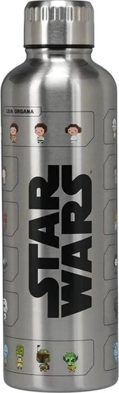 Bidon metalik Paladone Star Wars 500 ml, inox, argjendtë