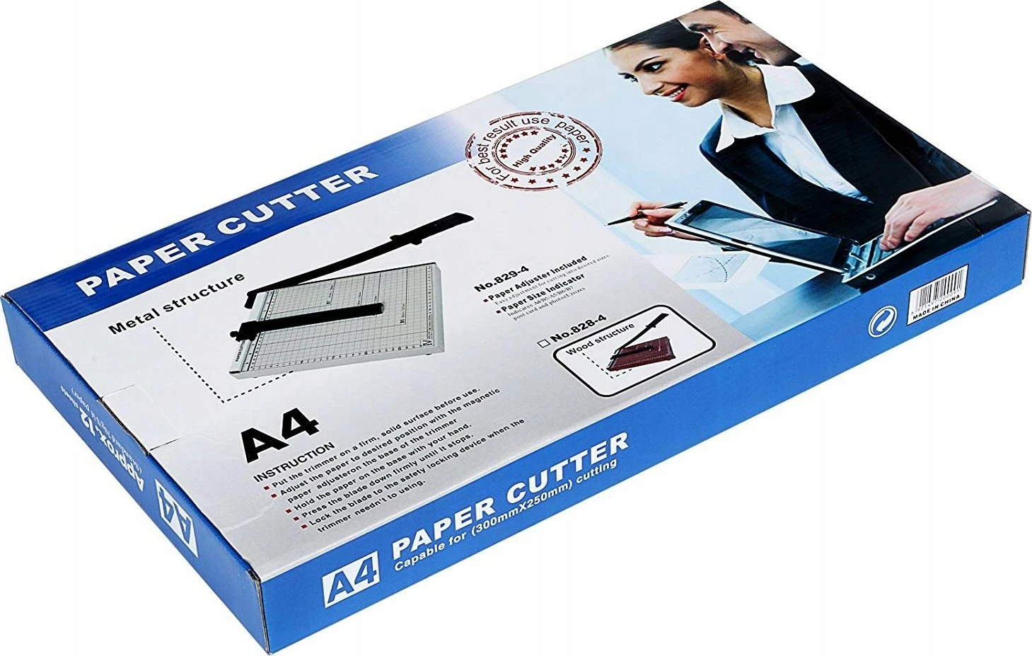 Prerëse letre Gotel K756A A4, gilotinë manuale, 12 fletë, bardh/zi
