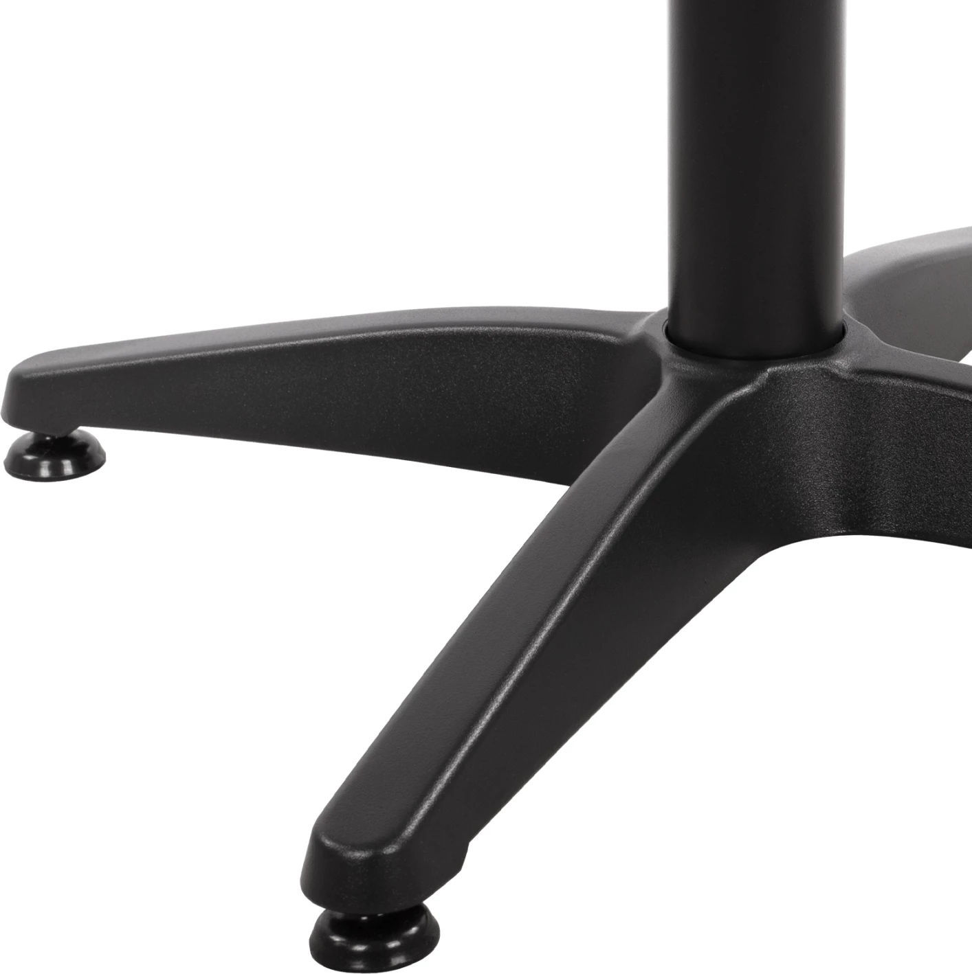 Bazë alumini për tavolinë, 4 këmbë, 65x65x70 cm, me kryq 48x48 cm, FH448.03, ngjyrë e zezë