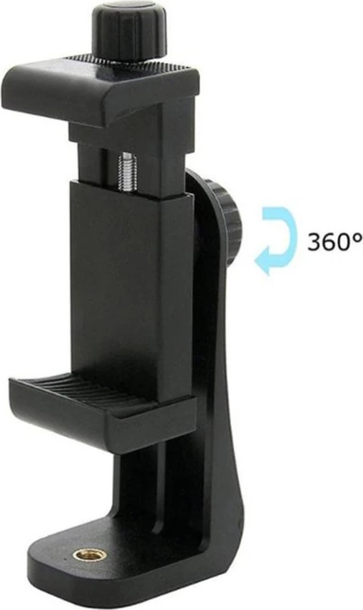 Mbajtës gjoksi për kamera sportive, Hurtel, 360° tripod rrotullues, qëndrim telefoni, i rregullueshëm, e zezë