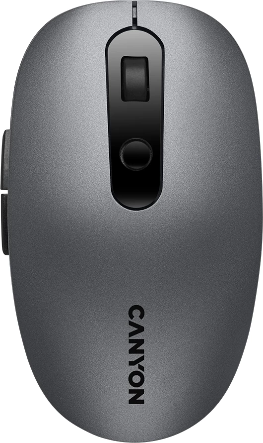 Maus CANYON MW-9 wireless dual-mode (Bluetooth/2.4GHz), 6 butona, DPI 800/1000/1200/1600, me receiver + 1x AA, Gri