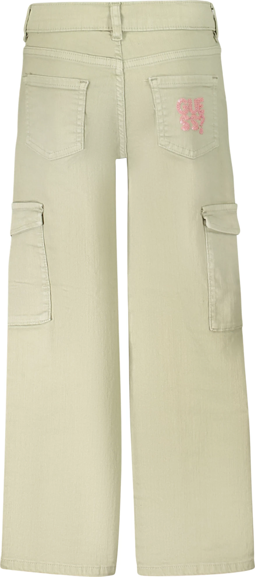 Pantallona për vajza GUESS JEANS, të gjelbra [Madhësia: 3A]