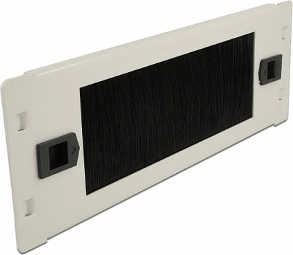 Panel menaxhimi kabllove DeLOCK 10" 2U, brush strip, tool-free, metal, zi/gri