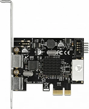 Kartë zgjerimi PCIe DeLOCK x1, 2x PS/2 + Header i brendshëm USB 2.0, Low Profile