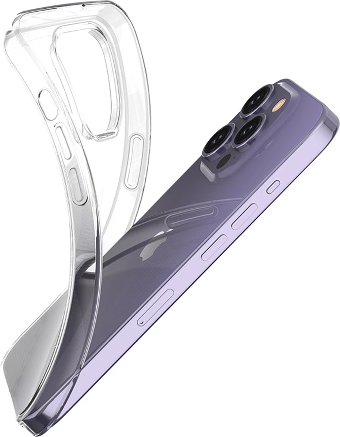 Mbështjellës Hurtel Ultra Clear për iPhone 15 Pro, 0.9mm, Transparent