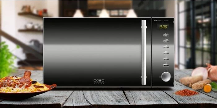 Mikrovalë me grill CASO MG 20 Ceramic Menu (MPN 3323), 20L, 800W + 1000W, inox/zi
