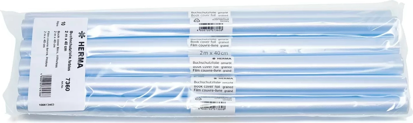 Folie mbrojtëse librash HERMA 7360, transparente