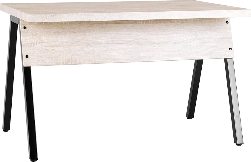 Tavolinë pune ALPHA, ngjyrë sonoma e zezë, 120x76x74