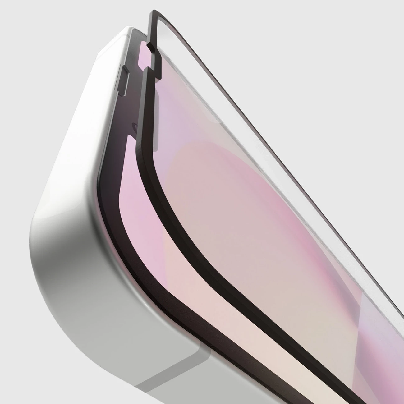 Xham mbrojtës Full Cover i kalitur SBS Full Cover për iPhone 13/13 Pro/14/16e/17e, i zi, me 2 peceta pastrimi