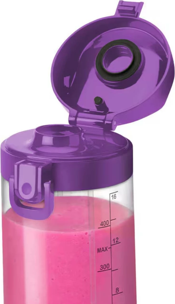 Blender portativ, NutriBullet NBP003PU, 475 ml, bateri 2000 mAh, USB-C, vjollcë