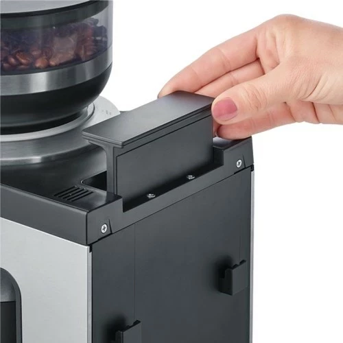 Aparat kafeje Severin KA 4853 FILKA inox, mulli çeliku, ekran LED, 2L, e zezë mat