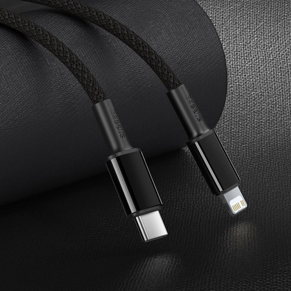 Kabllo Baseus CATLGD-01 USB-C në Lightning, 1m, 20W, e zezë