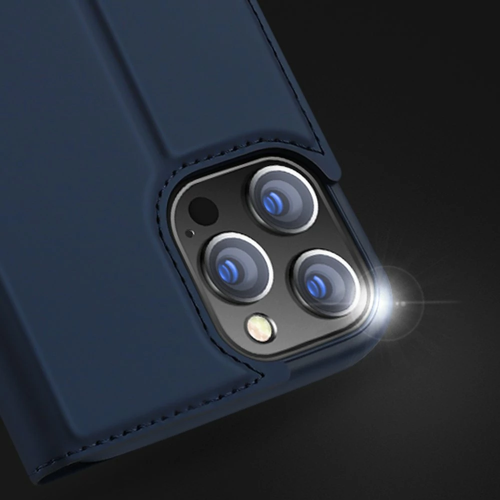 Mbështjellës Dux Ducis Skin Pro Bookcase për iPhone 13 Pro Max, kaltër
