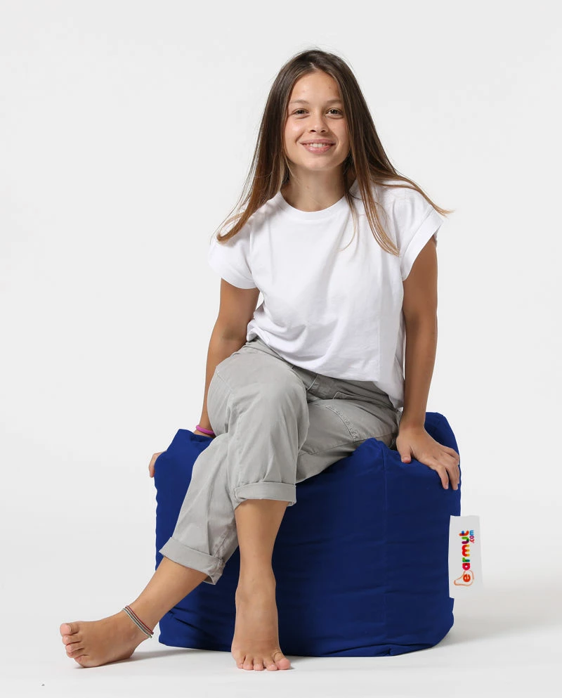 Puf kopshti katror, ngjyrë kaltër, Atelier del Sofa