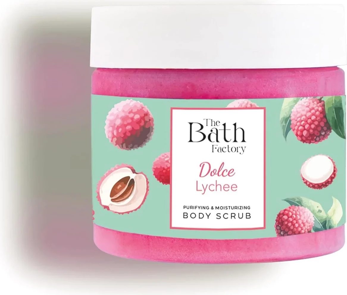 Skrab për Trup The Bath Factory Dolce Lychee, 300g