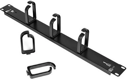 Panel menaxhimi kabllosh për rack StarTech 1U, metal 19", i zi