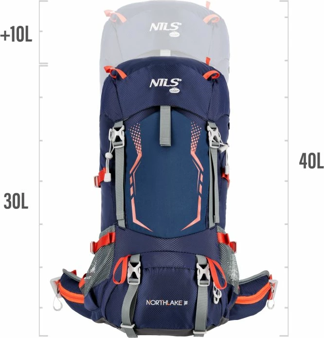Çantë shpine turistike Nils Extreme NC1993 Northlake, navy blue 30+10L