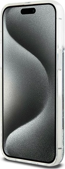 Mbështjellës celular DKNY Liquid Glitter Big Logo për iPhone 13 Pro Max, i zi