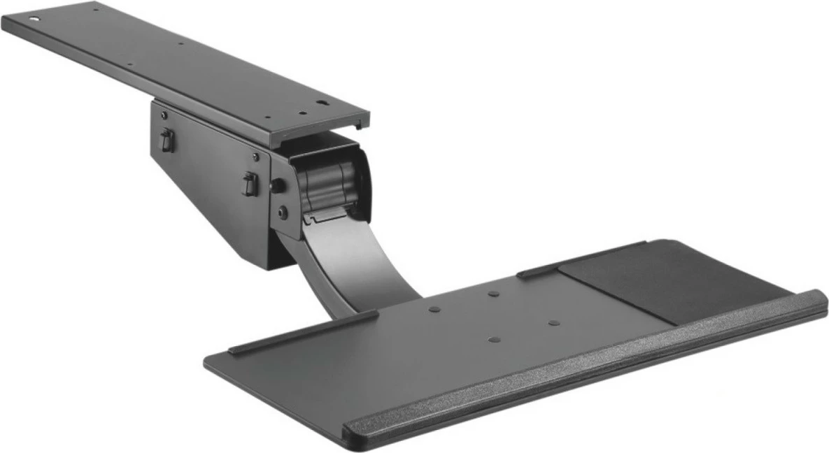 Mbajtës tastiere nën tavolinë Maclean MC-795, i rregullueshëm, i zi