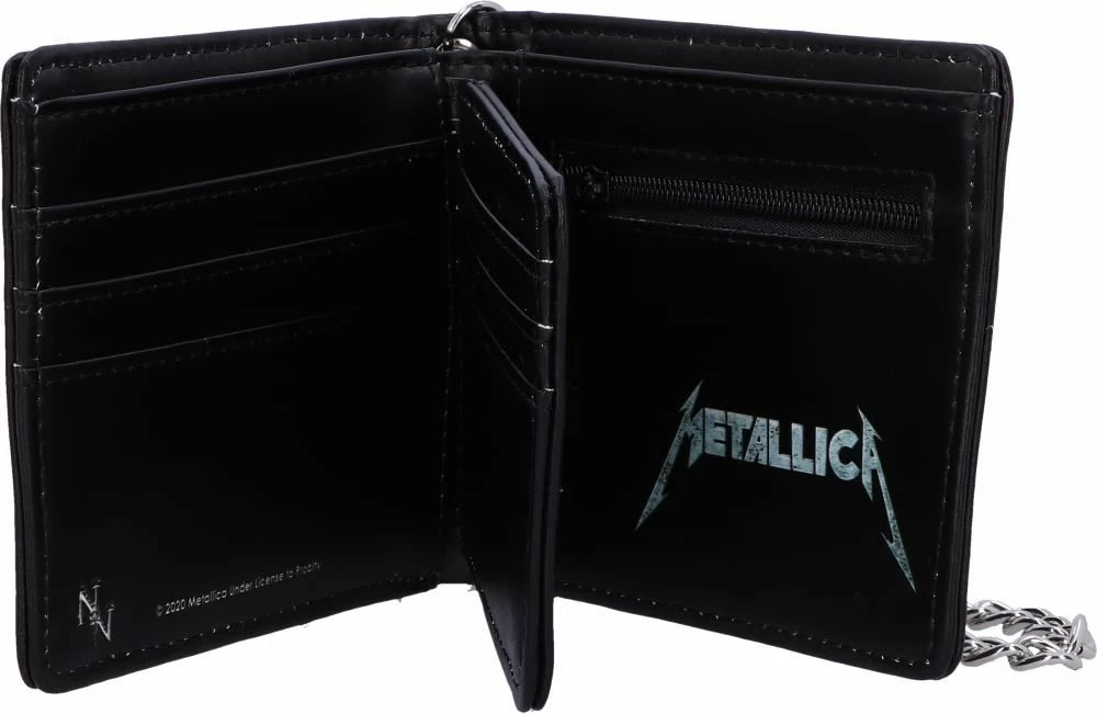 Portofol NEMESIS NOW Metallica Black Album, PU, me zinxhir sigurie, i zi