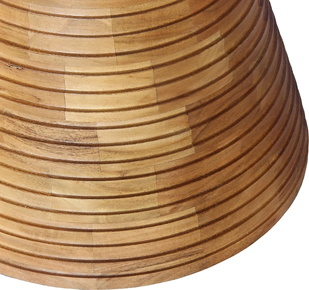 Tavolinë anësore Savoa, mermer i bardhë, dru akacie, 60x60x45