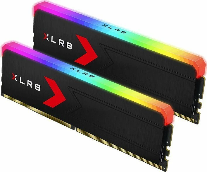 RAM Memorje PNY XLR8 RGB MD32GK2D5600036XRGB 32GB (2x16GB) DDR5 6000MHz CL36, e zezë
