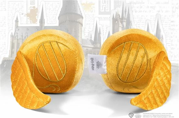 Lodër pelushi NOBLE COLLECTION Harry Potter Golden Snitch 10 cm, krahë 38 cm, e artë