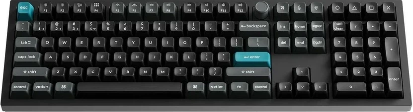 Tastierë gaming Keychron Q6 Ultra 8K, RGB, Hot-Swap, Milk POM Brown Switch, Wireless/Wired, English (US), e zezë