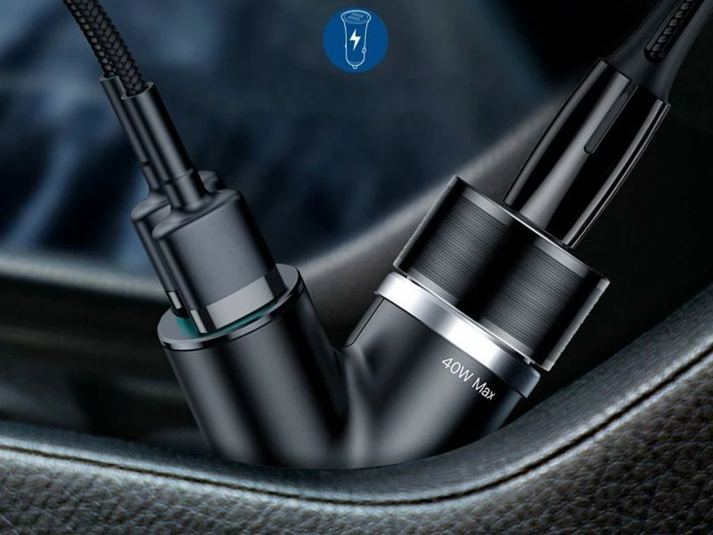 Karikues makine Baseus Y Type CCALL-YX01 2x USB-A 3.4A 40W i zi