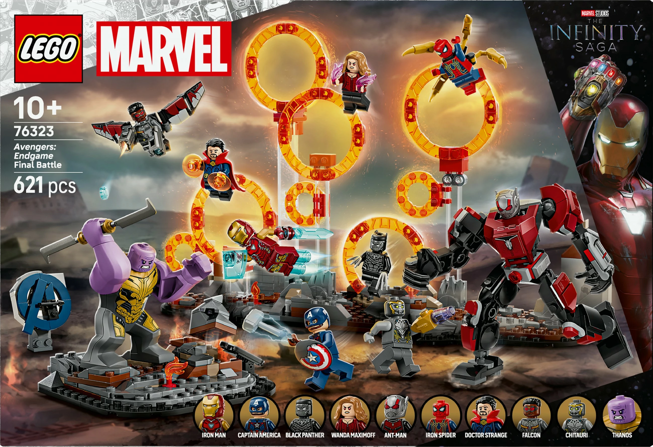 Set ndërtimi LEGO Marvel Avengers: Endgame Final Battle 76323, 621 pjesë, multikolor