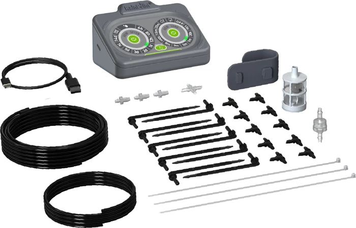 Kit ujitjeje automatike për vazo RainPoint IK149, deri 10 bimë, USB-C 5V/1A, 30 l/h, set