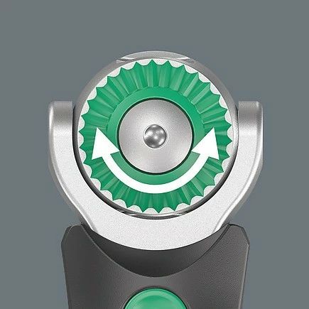 Set veglash Wera 05004281001, 18 copë, çelës ratchet Zyklop, magazinë bitash, çelësa 1/4" dhe 3/8", e zezë/jeshile