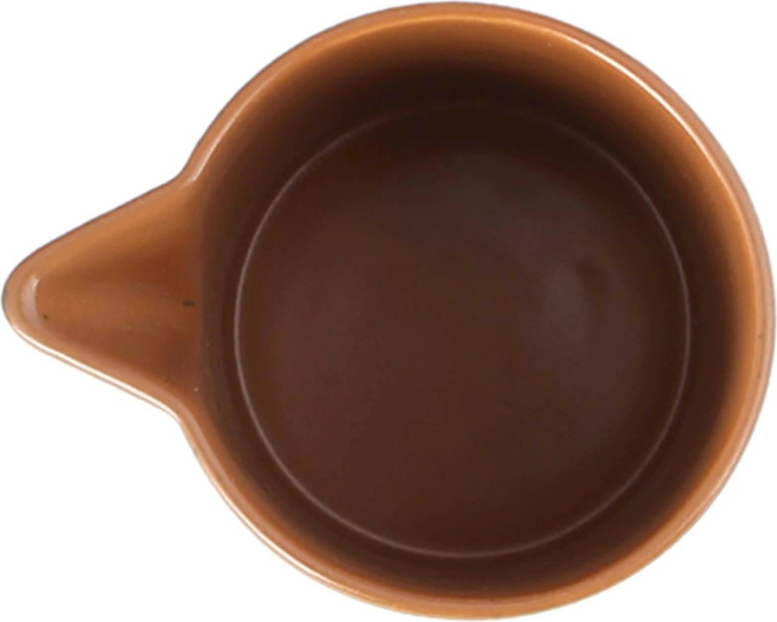 Tas për salcë Porland Lykke 200 ml, kafe, set 6 copë