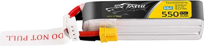Bateri LiPo HV, Tattu, TAA5503S95XT3L, 3S 11.4V 550mAh 95C, me XT30U-F Long-Pack me JST-XHR-4P