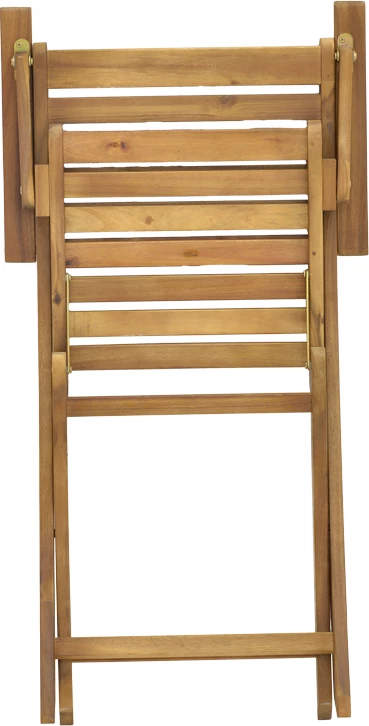 Karrige palosëse me krahë, dru akacie, 52x53x85 cm