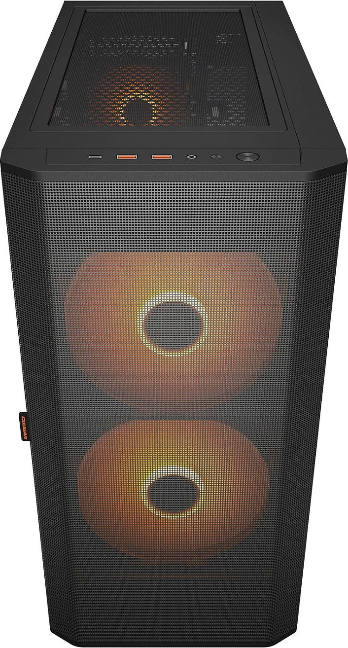 Kasë Cougar Airface FLO ARGB, Midi Tower, ATX/E-ATX, USB-C, xham i temperuar, e zezë