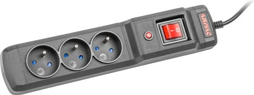 Prizë mbrojtëse Armac M3/15/CZ, 3 dalje, 1.5m, e zezë