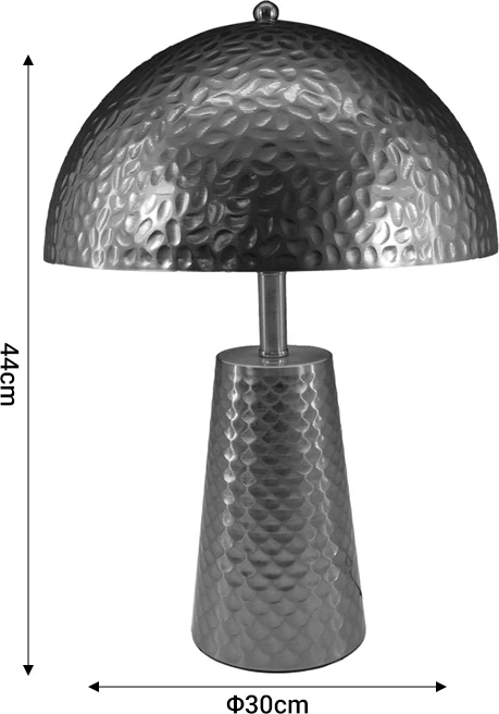 Llambë tavoline ambientale Inart E27 metalike ari D30x44cm