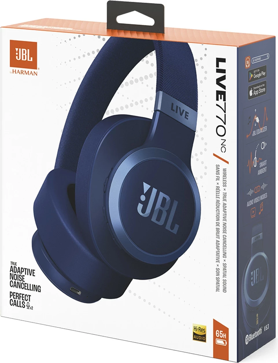 Kufje JBL Live 770NC, Bluetooth, ANC, blu
