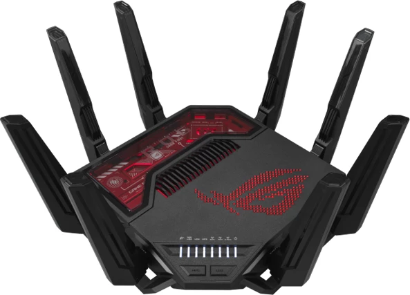 Router gaming ASUS ROG Rapture GT-BE19000 WiFi 7 tri-band, 320MHz, 2x 10G, AURA RGB, AiMesh, i zi