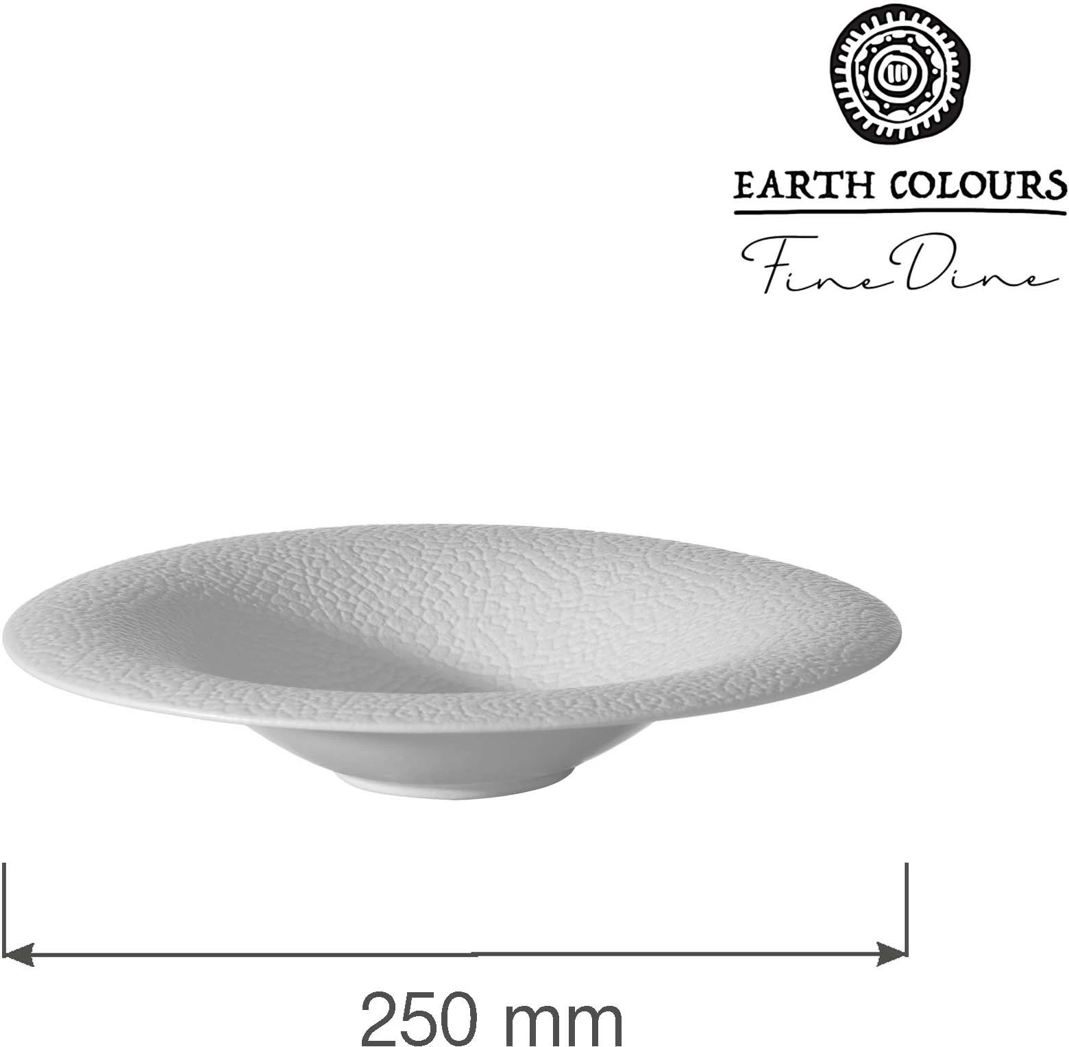 Pjatë për pasta Fine Dine Fizz 250 mm porcelan, e bardhë, set 3 copë